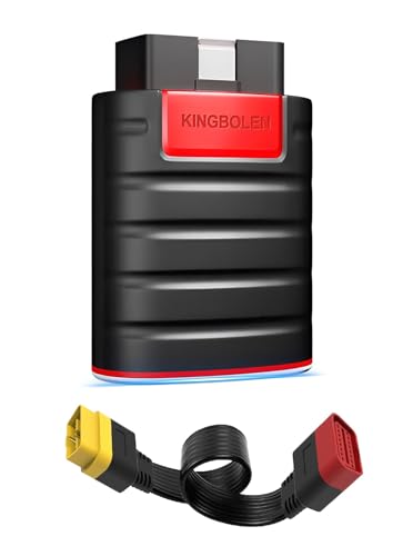 XPR3SS EDIAG Full System Bluetooth OBD2 Diagnostic Scanner + 16 Pin Flat Ribbon Extension Cord Automotive Scanner for Car Bidirectional Scan Tool OE Level with ECU Coding Software 1 Year Free