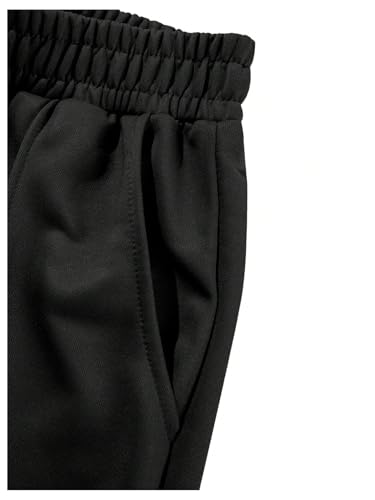 SHENHE Men's Casual Pants Straight Leg Elastic Waist Open Bottom Workout Pants with Pockets4