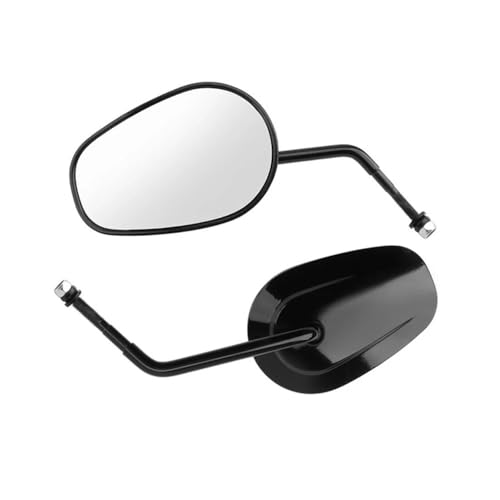 Rétroviseurs moto noirs 8mm pour Harley Touring Road King Sportster