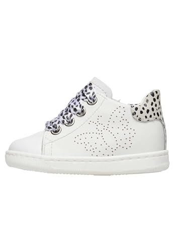 Baskets en cuir Falcotto Pharo Zip blanc pour enfiler facilement les chaussures