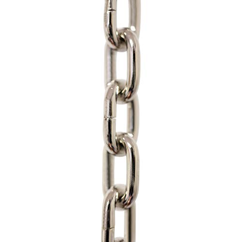 Image of RCH Hardware CH-S53-14-PN Steel Clock Chain 14 Gauge, Polished Nickel (1 Foot)