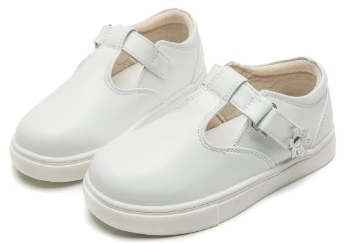 kkdom Toddler/Little Kid/Girls T-Strap Mary Jane Sneaker
