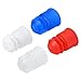 Tool parts 100Pcs Polyethylene Test Tube Cap - 12mm Diameter Plug - White - Red - Blue - Clear