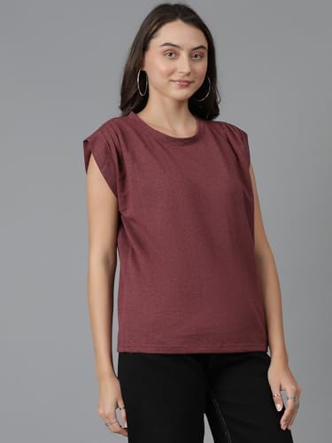 Image of KOTTY Women's Solid Oversized Fit T-Shirt
