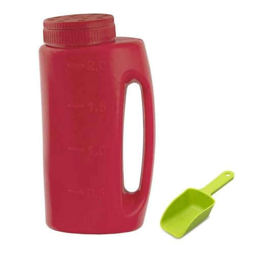 JHIALG Esparcidor de mano tamaño de agujero ajustable para fertilizantes de semillas, herramienta de jardinería de sal Y4f1, herramienta de riego de siembra, hervidor de agua