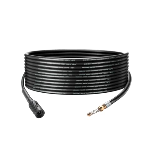 YUET 10M Pressure Washer Extension Drain Pipe Cleaning Hose Cleaner Kit,Flexible Tube Unblocker Sewer Jetter with Jet Nozzle Rotating for Bosch High Pressure Washers EasyAquatak UniversalAquatak AQT