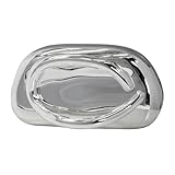 GSYPS Women Evening Clutch Purse Metal Handle Acrylic Purse Unique Shoulder Bag Causal Handbags for Bride Party Wedding A-Silver