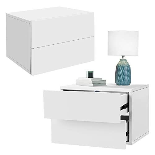 Mesitas de Noche Colgantes Blanco Brillo Marca ML DESIGN modern living
