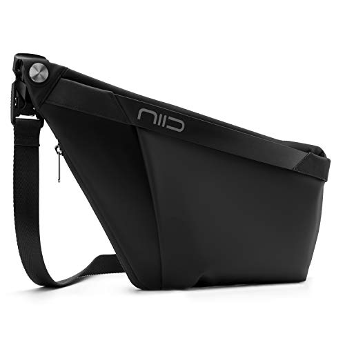 NIID-FINO F4 Sling Bag Crossbody Bag for Men Anti-theft Slim Chest Bag Shoulder Backpack Waterproof Casual Daypack for Travel and Outdoor Hiking Biking