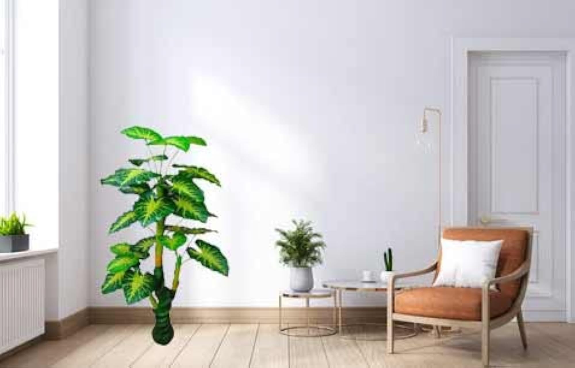 5 Feet Artificial Money Plant Tree for Home Decor