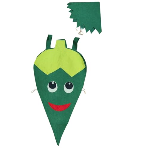 Image of Kaku Fancy Dresses Fruit and Vegetable Costume Paper Cutout with Cap For Kids | Healthy Food Costume For Boys & Girls (Tracksuit Not Included)