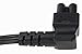 SF Cable 6ft Ultra Low Profile NEMA 5-15P to C5 Right Angle Power Cord 3-Slot 18/3 AWG SPT-2, 10A, 125V