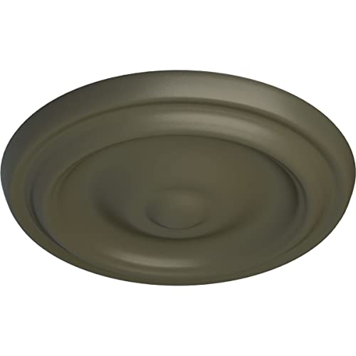 Image of 9 5 /8 inchOD x 1 1 /8 inchP Maria Ceiling Medallion (Fits Canopies up to 1 3 /4 inch), Witch Hazel