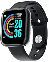 Smartwatch D20 Fit Pro - Relógio Digital Inteligente Feminino e Masculino com Notificações de WhatsApp, Controle de Atividades (Preto)