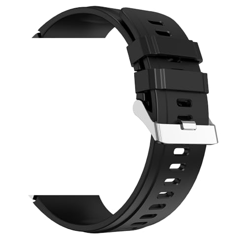Correa de silicona para reloj AMAZTIM V69 negra