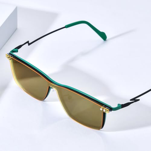 Image of FONEX Pure Titanium Glasses Frame Men Square Magnet Clip On Eyeglasses with Polarized Lens