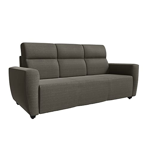 Image of Wakefit Sofa Set | 3 Year Warranty | Sofa 6 Seater, 6 Seater Sofa for Living Room, Wooden Sofa Set, Sofa Set 3+2+1 Seater - Belize(Omega : Grey)