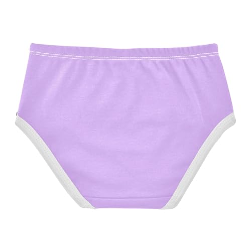 Girls Cotton Underwear for Toddlers Neon Purple Solid Color, Soft Breathable, Comfortable Fit2