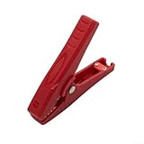 2 clips aislados para cocodrilo de 90 mm de longitud, 100 A, rojo y negro para pruebas eléctricas y uso de cargador de batería