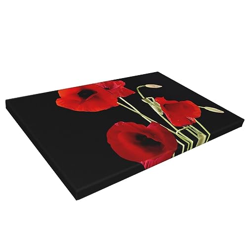 Toile murale fleur rouge décoration d'intérieur haut de gamme 40x60