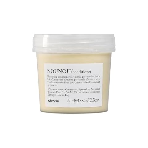 Davines NOUNOU Conditioner | Hydrating Deep Conditioner for Bleached, Permed, Relaxed, Damaged or Very Dry Hair | Replenishes Chemically Processed Hair | 8.45 fl oz Cover