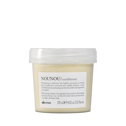 Davines NOUNOU Conditioner, Hydrating Deep Conditioner for Bleached, Permed, Relaxed, Damaged Or Very Dry Hair, Replenishes Chemically Processed Hair
