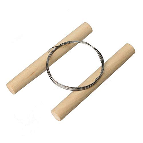 LQKYWNA Cortador de Arcilla de Alambre con Mango de Madera Herramientas de Corte �tiles Herramientas de cer�mica de Alambre de Acero Trenzado Cer�mica Esculpido para plastilina Cer�mica