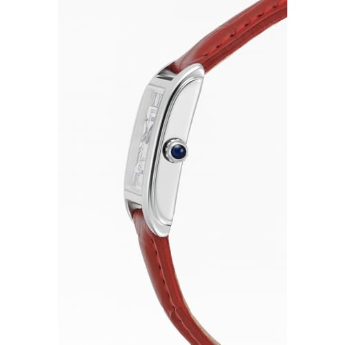 Image of Poshi Sanda Premium White Brass Sqaure Dial Watch | 200mm Rose Gold Stainless Steel Strap Quartz Watch for Women