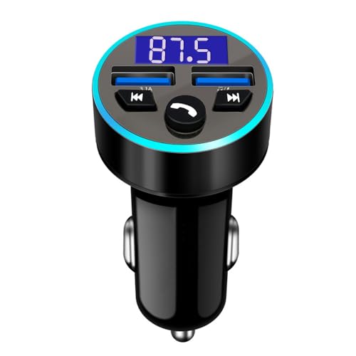 FM Transmitter Auto Bluetooth,Bluetooth Adapter Auto,QC3.0-Schnellladeger&auml;t,Dual USB Unterst&uuml;tzung,Freisprecheinrichtung/USB Flash Laufwerk(A)