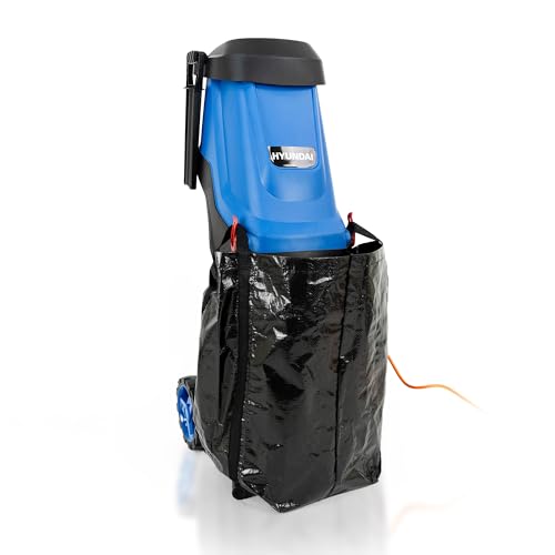 Hyundai Electric Garden Shredder 2800W 230V, 45L Collection Bag, Long 10m Power Cable, Lightweight, Portable with Large 7” (180mm) wheels
