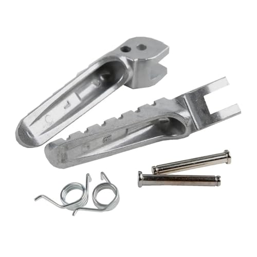 Repose-pieds avant et arrière en aluminium argenté pour Monster 696 796