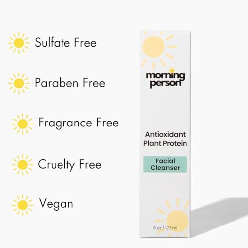 Antioxidant Plant Protein Facial Cleanser - Calming And Soothing With Green Tea And Aloe Vera - Hydrating And De-Puffing - Sulfate and Paraben Free - Image 6