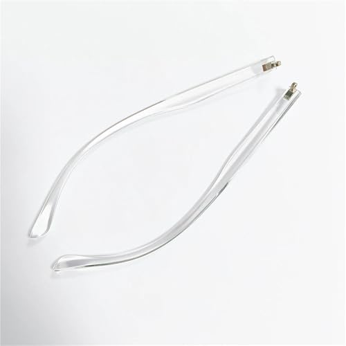 Patas de plástico para gafas PC repuestos de varillas transparentes 6.4mm 3