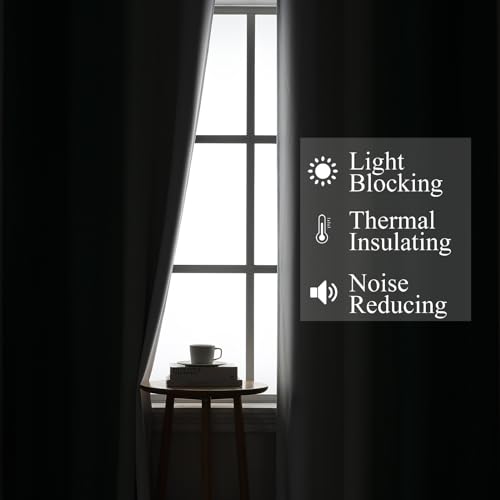 Estelar Textiler Green and Greyish White Gradient Blackout Curtains 102 Inches Long for Bedroom, Thermal Insulated Full Room Darkening Ombre Gray Grommet Drapes for Living Room, 52Wx102L, 2 Panels