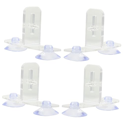 SUPVOX 4個セット 水槽 水族館の吸盤 クレート ホルダー 小さな水槽 ポンプ 水槽エアレーター 魚タンク主導 皿 水族館スクレーパー 水族館の航空会社の吸盤 フィーダ