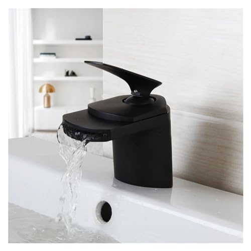 Robinet de cuisine robinet cascade noir salle de bain mitigeur évier vanité