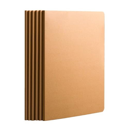 Cahiers d'exercices B5 lot de 6 pour étudiants avec 36 pages lignées et couverture durable