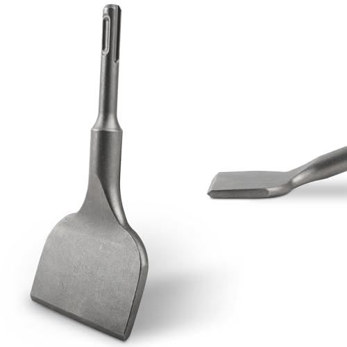 BREANIFULL Ciseau plat SDS Plus - Ciseau plat SDS-Plus pour le retrait sans effort des carreaux et des autocollants pour carrelage, maçonnerie