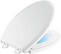Delta Faucet 833902-N-WH Sanborne Elongated Potty Training Nightlight Toilet Seat with Slow Close and Quick-Release, White