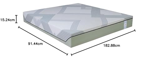 Image of Springtek Supernova Premium Hybrid Latex Mattress Single Size 78x36 | Medium Firm 6 Inches 100% Natural GOLS Certified Pincore Dunlop Latex Mattresses | 3 Layer HD Foam Orthopedic Bed Gadda|78x36 Inch