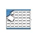 Brady WM-388-PK, 112176 Solid Numbers Wire Marker Card, (10 Packs of 25 pcs)