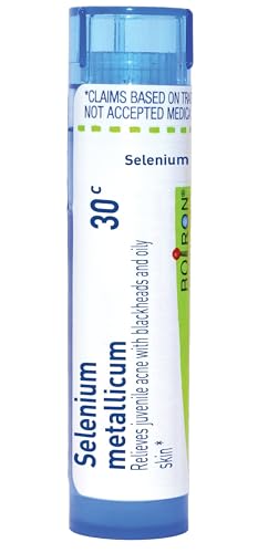 Boiron Selenium Metallicum 30C for Juvenile Acne with Blackheads - 80 Pellets