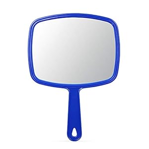 OMIRO Hand Mirror, Handheld Mirror with Handle, American Old Glory Blue