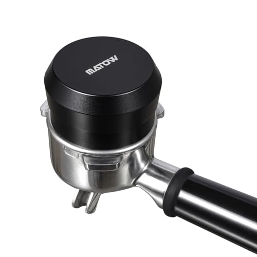 Image of MATOW Spring Loaded Palm Tamper Compatible with Breville 54mm Portafilter | 30lbs Calibrated Pressure, 53.3mm Ripple Stainless Base, Palm Handle, Consistent Tamping