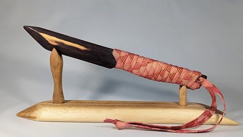 Tanto en bois de violette de Guyane unique fabriqué par l'Atelier HAMON