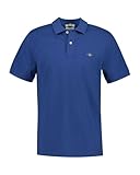 Logo GANT Polo REG Shield SS Pique, Vintage Azul, L