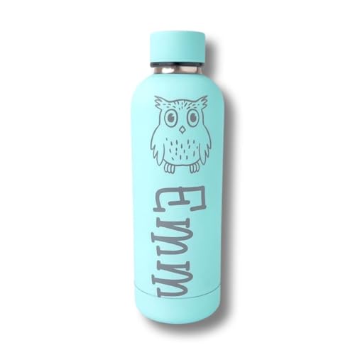 Cocholate | Botella térmica agua acero inoxidable personalizada láser | Sin BPA | Mantiene 24H Frio / 12H Calor | Isotérmica y Hermética - Doble Pared al Vacío a Prueba de Fugas | 500ml (Mint)