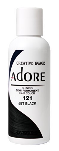 Adore Shining Semi Permanent Hair Colour, 121 Jet Black by Adore