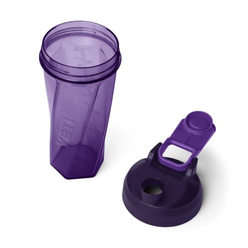 Image of YETI Yonder Helimix Vortex Blender Shaker Bottle Holds up to 27oz | No Blending Ball or Whisk | USA Made | Portable Pre Workout Whey Protein Drink Shaker Cup | Dishwasher Safe, Pace Purple