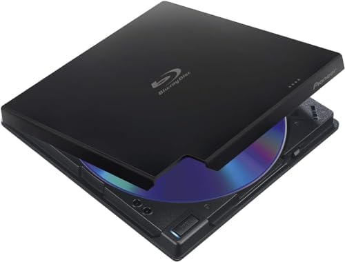 Pioneer BDR-XD07TB 6x Slim Portable USB 3.0 BD/DVD/CD Burner 